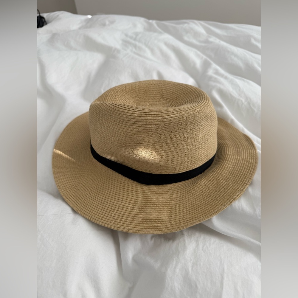 SOLD Auxiliary Tan Hat with Black Band